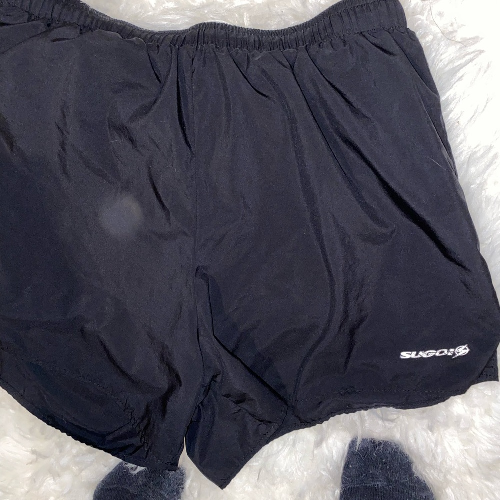 SUGOI black running shorts size small